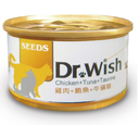 SEEDS Dr. Wish 愛貓營養(心臟健康)食 (泥狀) 雞肉+鮪魚+牛磺酸 副食罐 貓糧85g