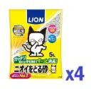 (Whole Box) Lion Japan Super Odor-Eliminating Mineral Cat Litter 5L x4