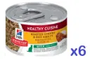 Hill's Science Diet Kitten Healthy Cuisine Roasted Chicken & Rice Medley Canned Cat Food 2.8oz x6Cans #10447