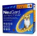 NexGard SPECTRA (Flea, Tick, Heartworm and Worm Prevention) Chewables For Dogs XS (2 - 3.5kg)
