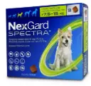 NexGard SPECTRA (Flea, Tick, Heartworm and Worm Prevention) Chewables For Dogs M (>7.5 - 15kg)