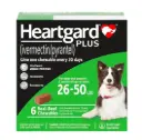 Heartgard Plus Chewables for Dogs M  (26lbs to 50lbs - Green)
