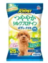 JOYPET Earth Pet 小型犬用 蠶絲蛋白快乾型濕紙巾 25枚